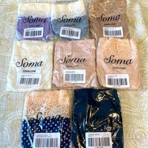 8 Pair Soma super soft hipster panties SIZE L various colors NWT